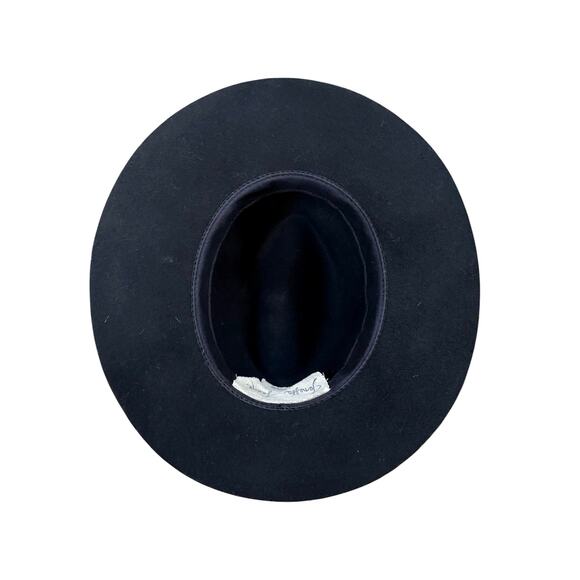 Janessa Leone Handmade Wool Felt Metal Band Western Hat - S main image 5